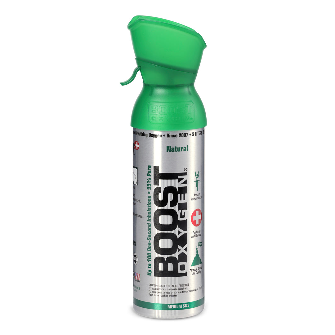 Boost Oxygen 10L Canned Oxygen (2 Pack) & 5L Canned Oxygen (3 Pack), Flavorless - VMInnovations