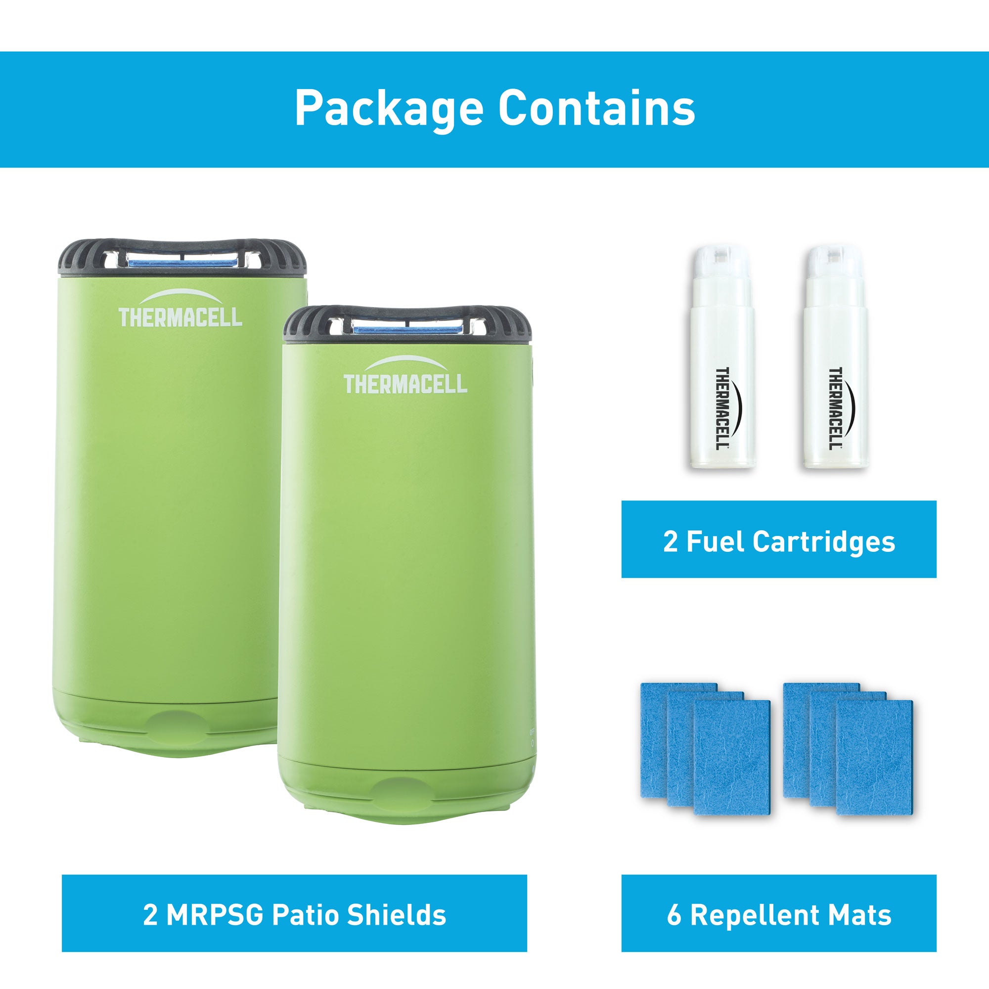 Thermacell Outdoor Patio and Camping Shield Mosquito Insect Repeller, 2 Pack
