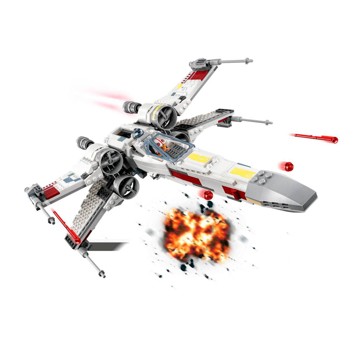 LEGO Star Wars X-Wing Starfighter Builder Set w/ 2 Minifigures (Open Box)