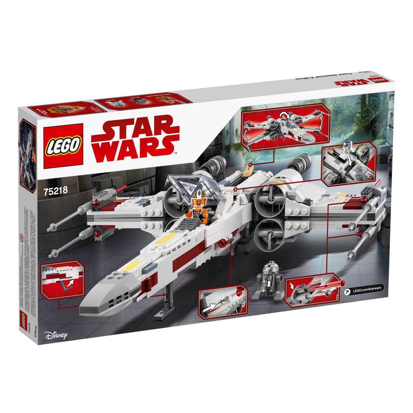LEGO Star Wars X-Wing Starfighter Builder Set w/ 2 Minifigures (Open Box)