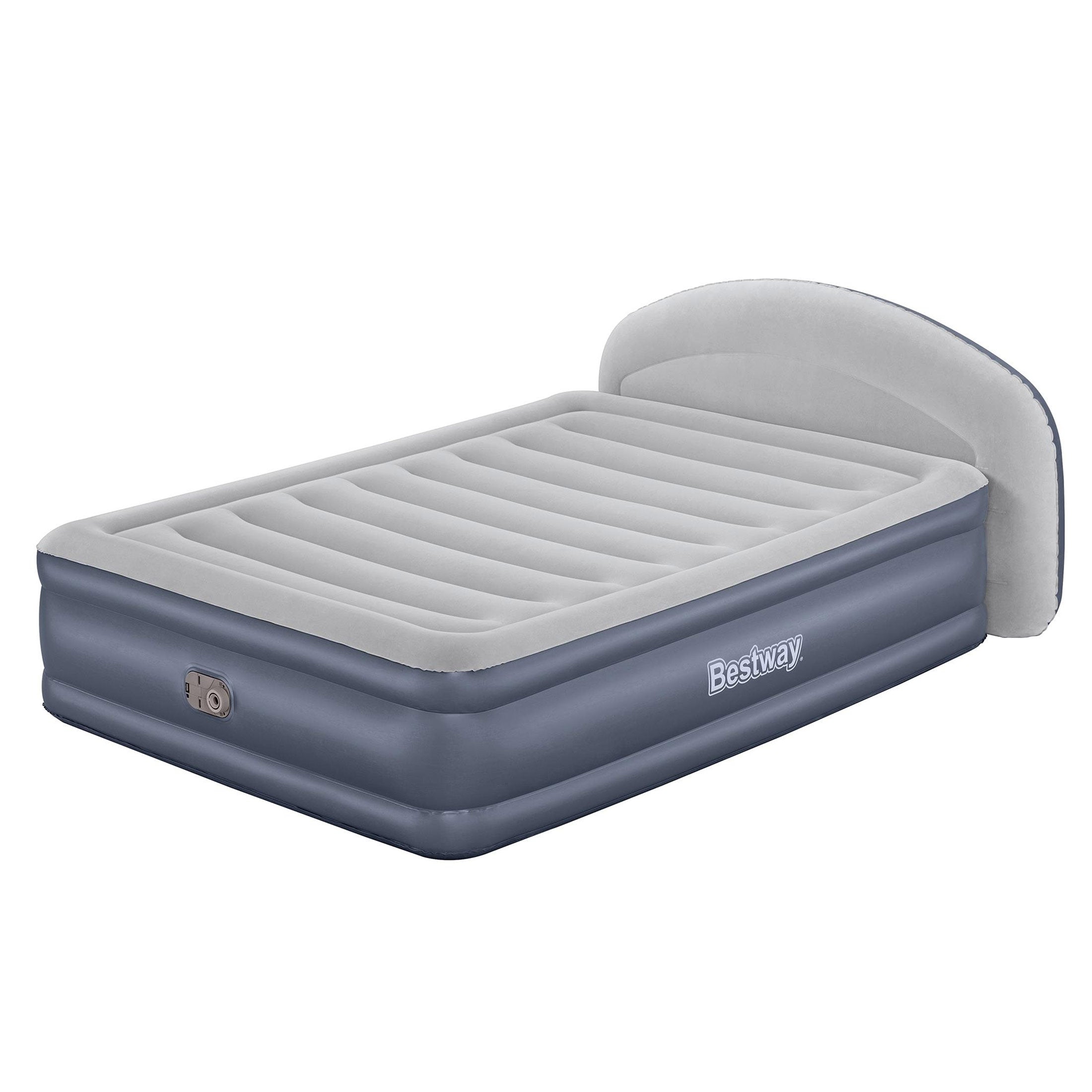 Bestway Tritech LoungeLux Headboard 33" Queen Air Mattress with Built-in AC Pump