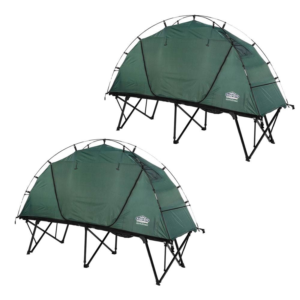 Kamp Rite XL Standard Compact Collapsible Backpacking Camping Tent Cot (2 Pack) - VMInnovations