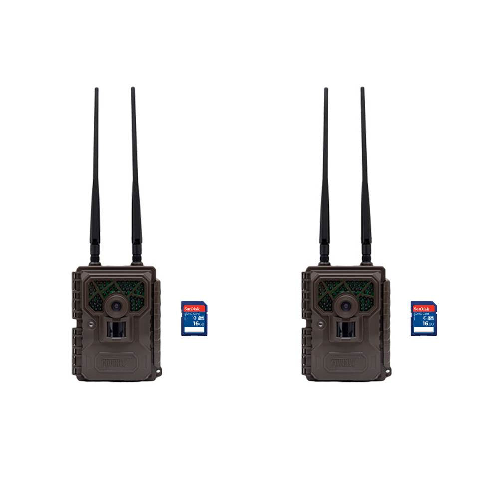 Covert Code Black Wireless LTE Trail Game Hunting Camera + 16GB SD Card (2 Each)