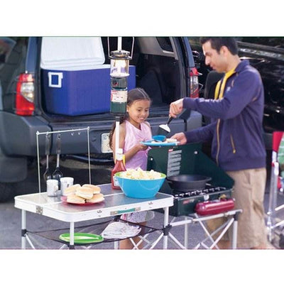 Coleman Portable Camp Pack-Away Kitchen with Food Prep Area Tabletop (2 Pack)