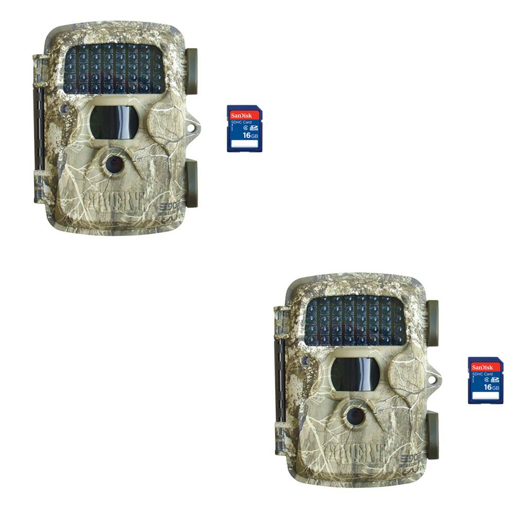 Covert MP8 Black Trail Game Wildlife Deer Hunting Camera + 16GB SD Card (2 Each)