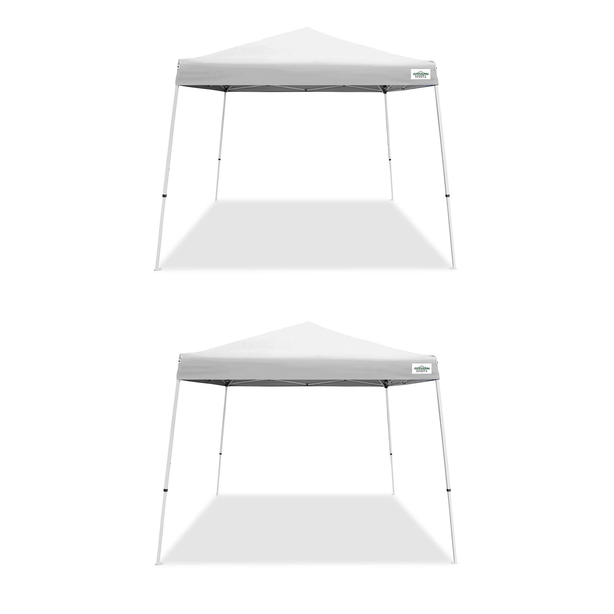 Caravan Canopy V Series 2 10'x10' Entry Level Angled Leg Instant Canopy (2 Pack) - VMInnovations