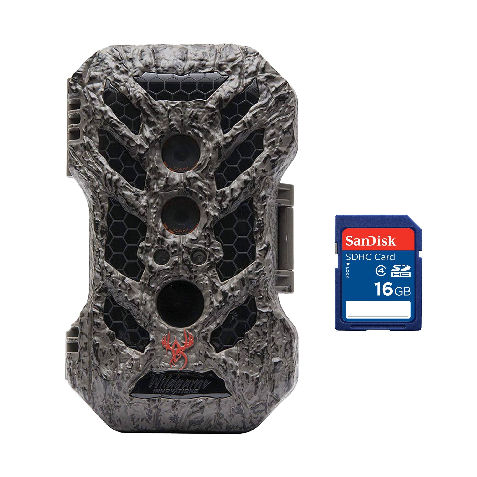 Wildgame Innovations Silent Crush Game Camera + CamoSanDisk 16GB SD Memory Card
