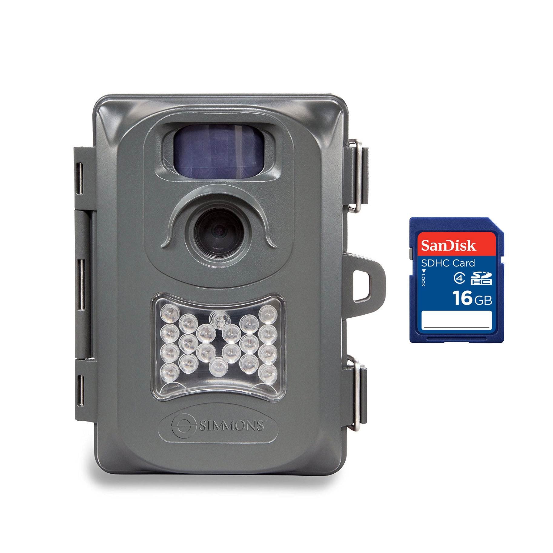 Simmons Whitetail 6MP Night Vision Scouting Game Trail Camera with 16 GB SD Card