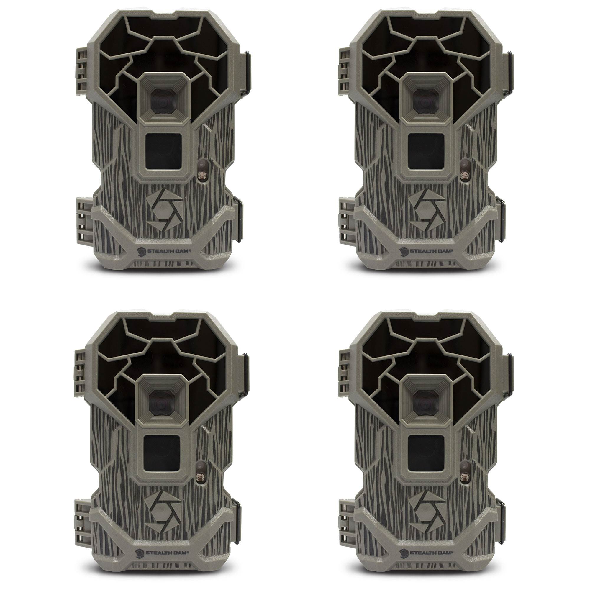 Stealth Cam PXP24NG 16MP Camouflage Scouting Hunting Game Trail Camera (4 Pack)