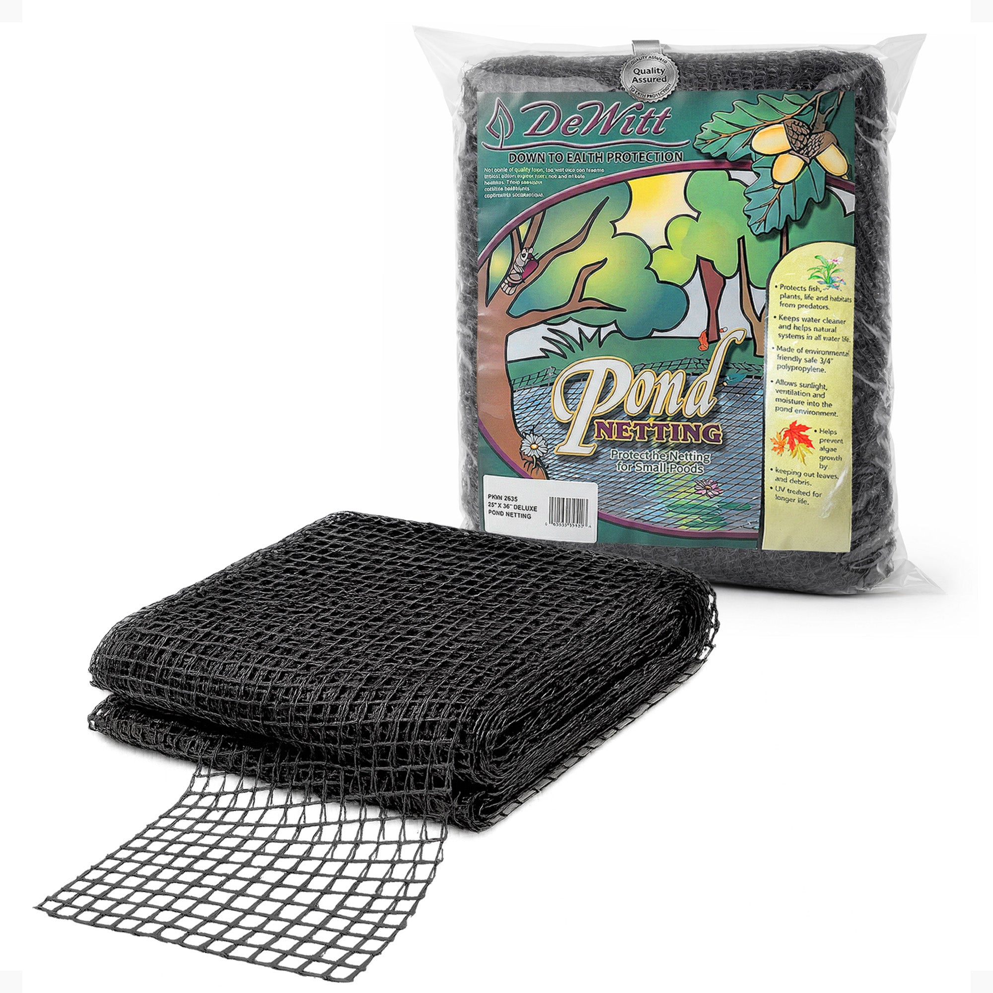 DeWitt Deluxe PN30-2030 30 x 20 Ft Heavy Duty Backyard Fish Pond Netting Cover - VMInnovations
