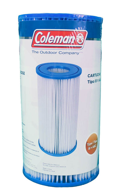 Coleman Type III A/C Swimming Pool Filter Pump Replacement Cartridge (2 Pack)