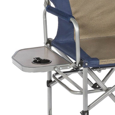 Kamp-Rite Compact Folding Camping Director's Chair w/ Side Table (Open Box)