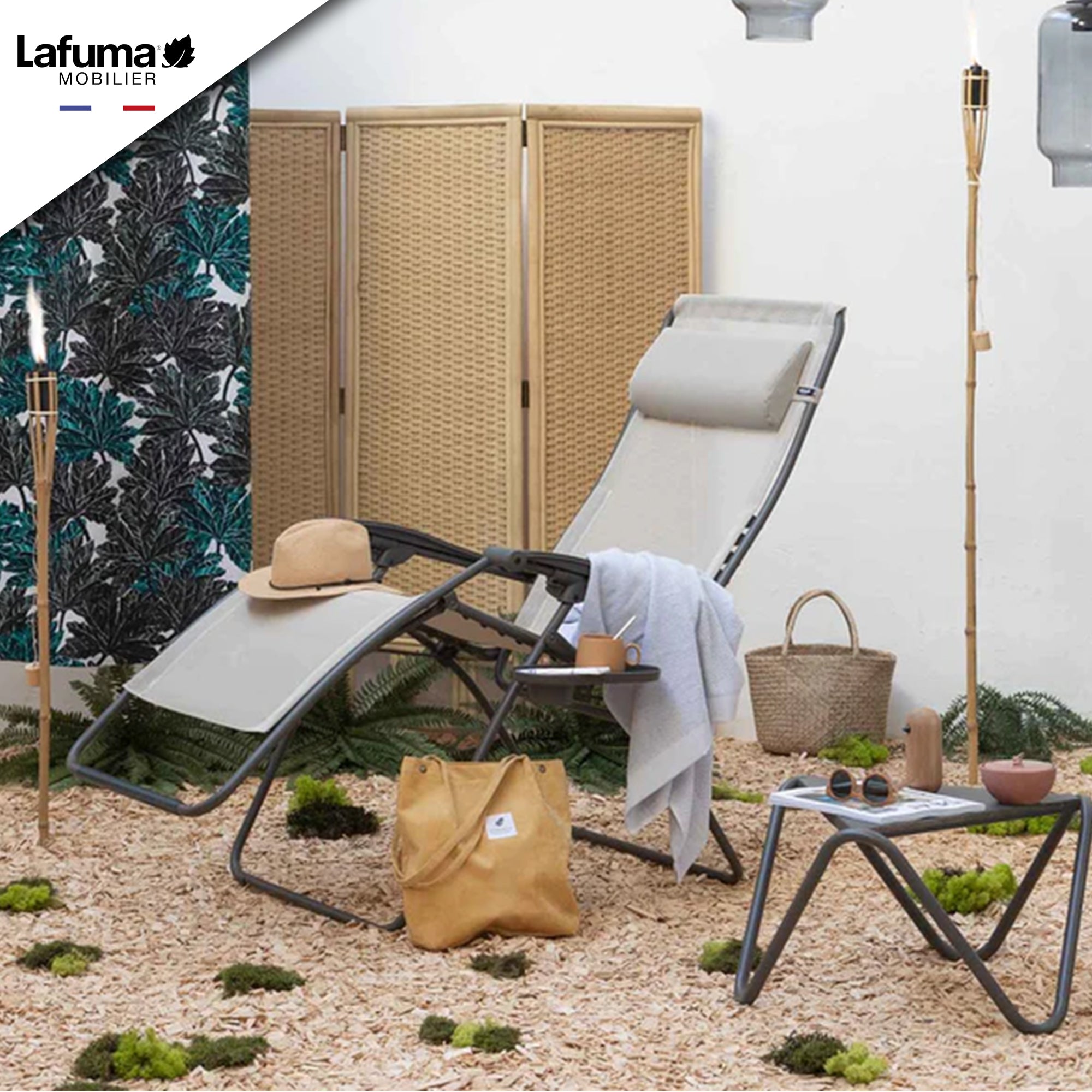 Lafuma Futura Zero Gravity Steel Framed Lawn Recliner Chair, Seigle (For Parts)