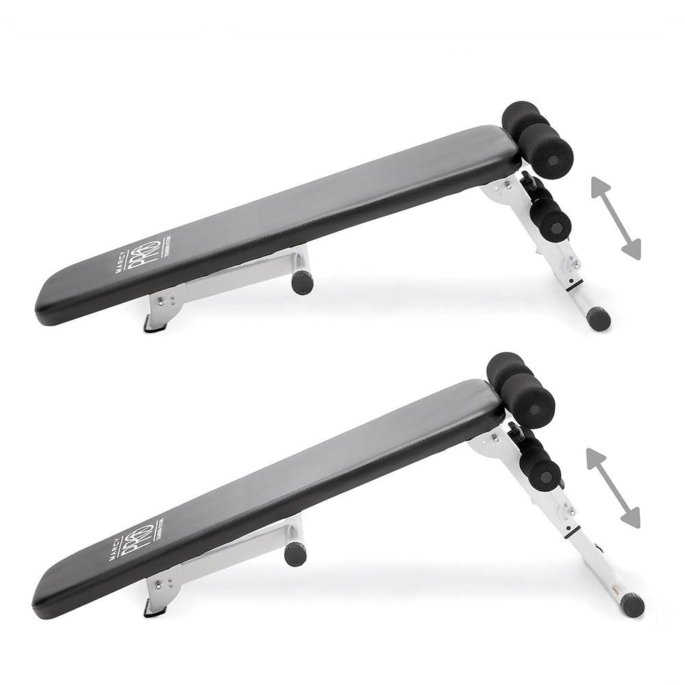 Marcy Pro Adjustable Strength and Weight Training Folding Bench for Home Gyms - VMInnovations