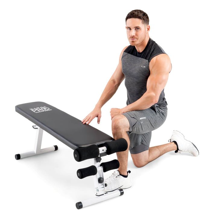 Marcy Pro Adjustable Strength and Weight Training Folding Bench for Home Gyms - VMInnovations