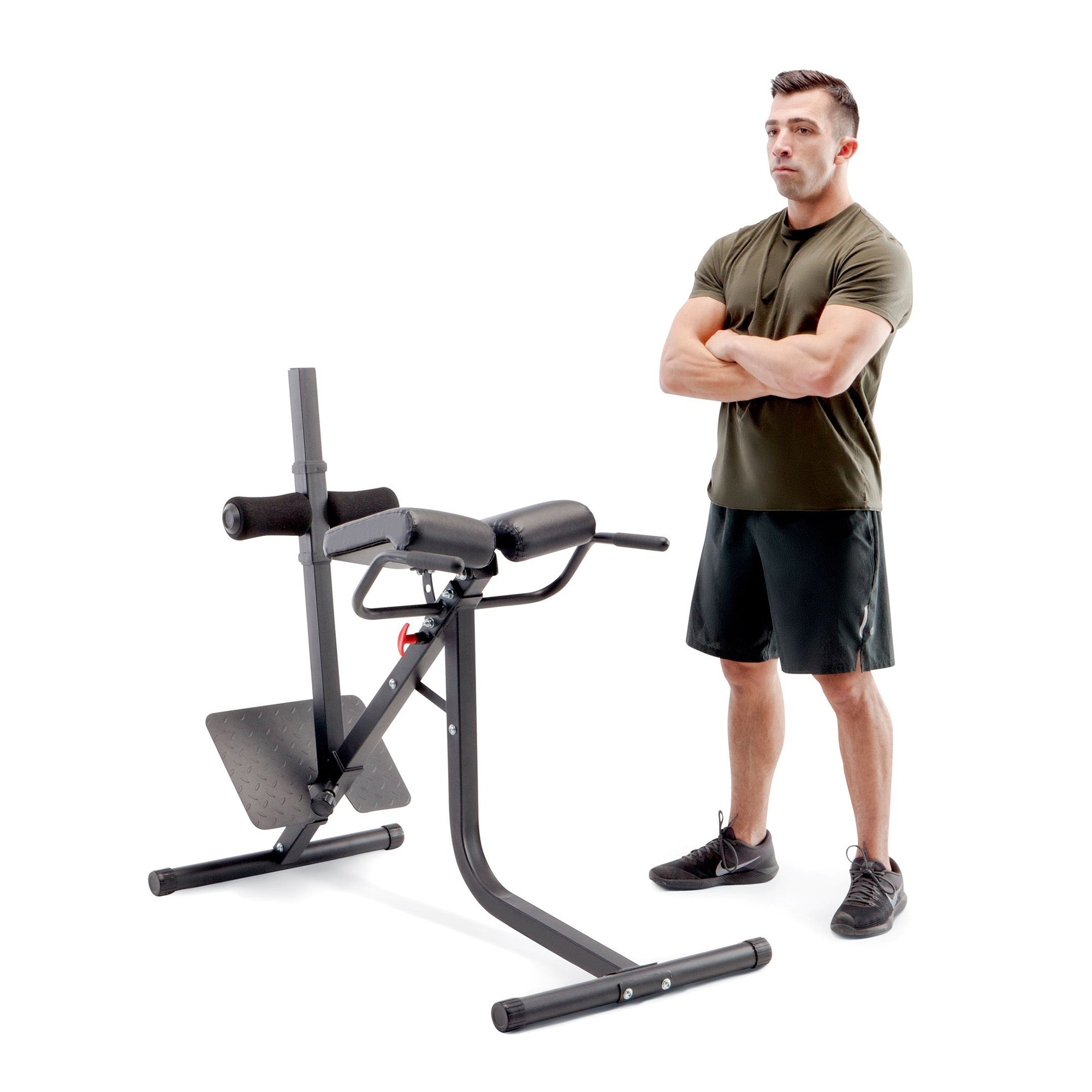 Marcy Pro JD-5481 Deluxe Steel Frame Hyper Extension Bench for Racks & Home Gyms - VMInnovations