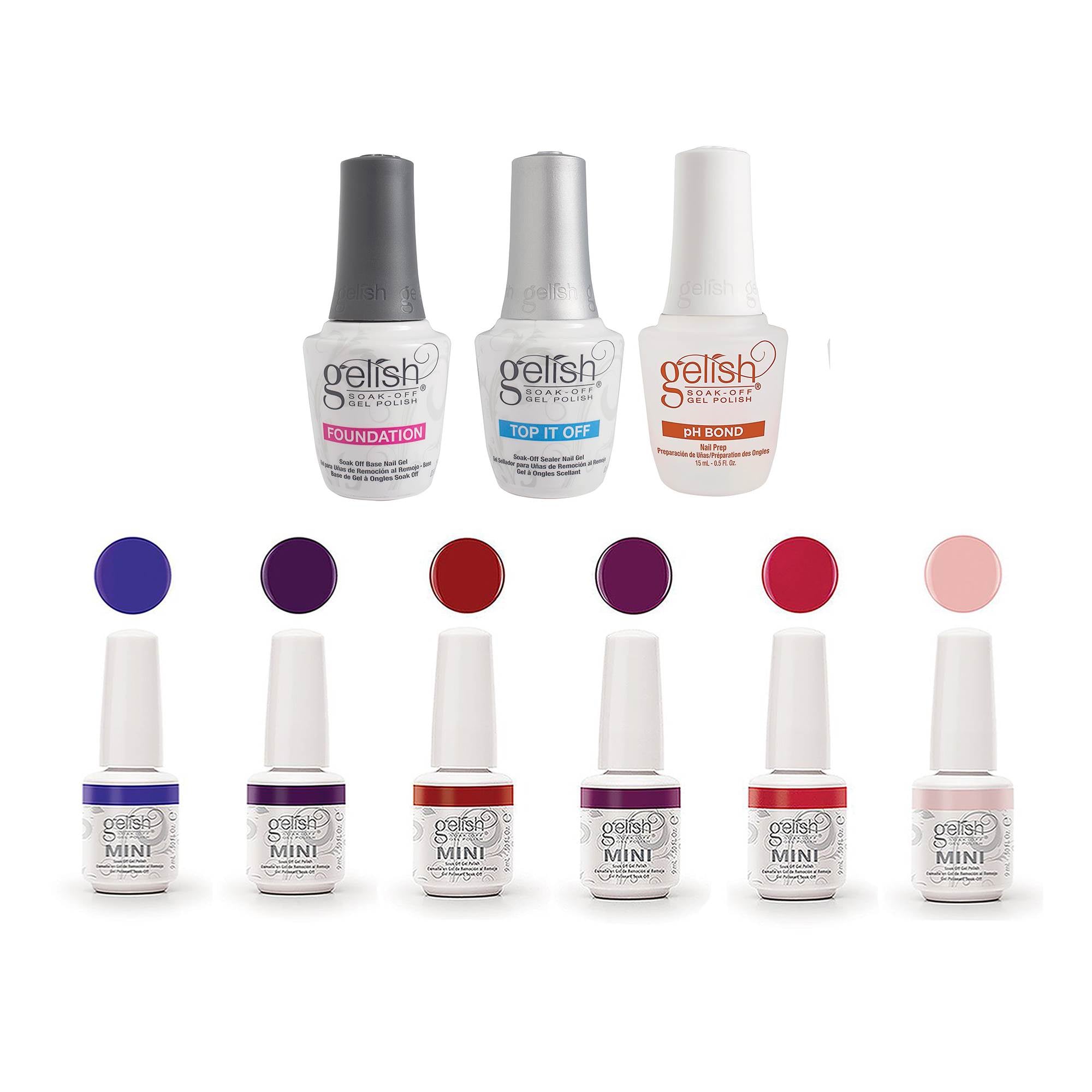 Gelish Essentials Kit + Gelish Mini Fearless and Fun Kung Fu Flair Gel Polish