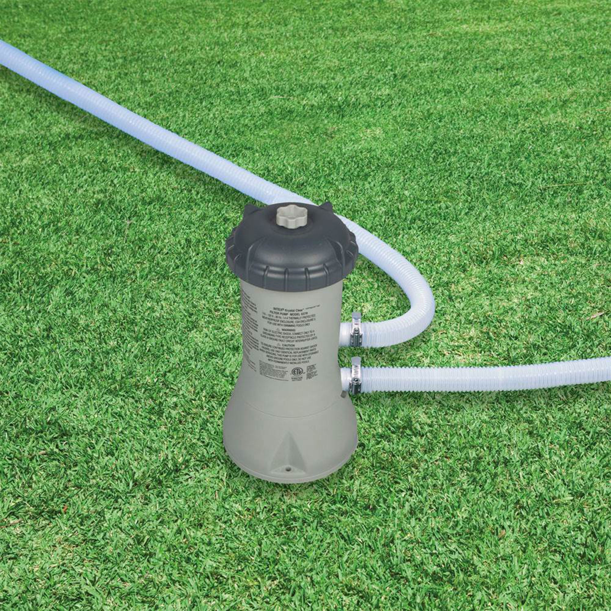 Intex 1000 GPH Easy Set Above Ground Pool Cartridge Filter Pump System (3 Pack)