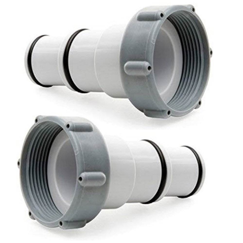 Intex Hose Adapter A w/ Collar for Threaded Connection Pumps (Pair) (3 Pack) - VMInnovations