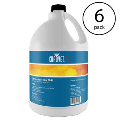Chauvet DJ Hurricane HFG Water Based Smoke Fog Machine Fluid, 1 Gallon (6 Pack) - VMInnovations