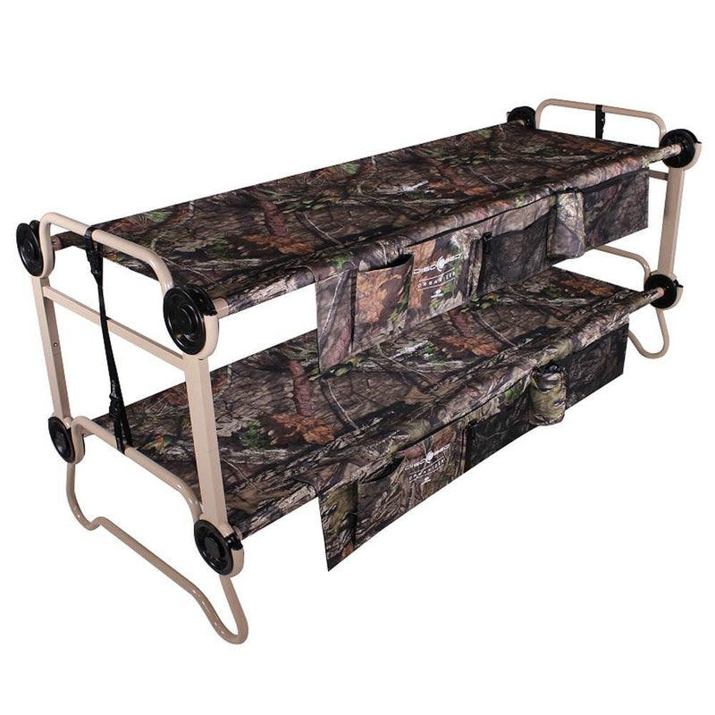 Disc-O-Bed Cam-O-Bunk Benchable Double Cot w/ Organizers, Mossy Oak (Open Box)