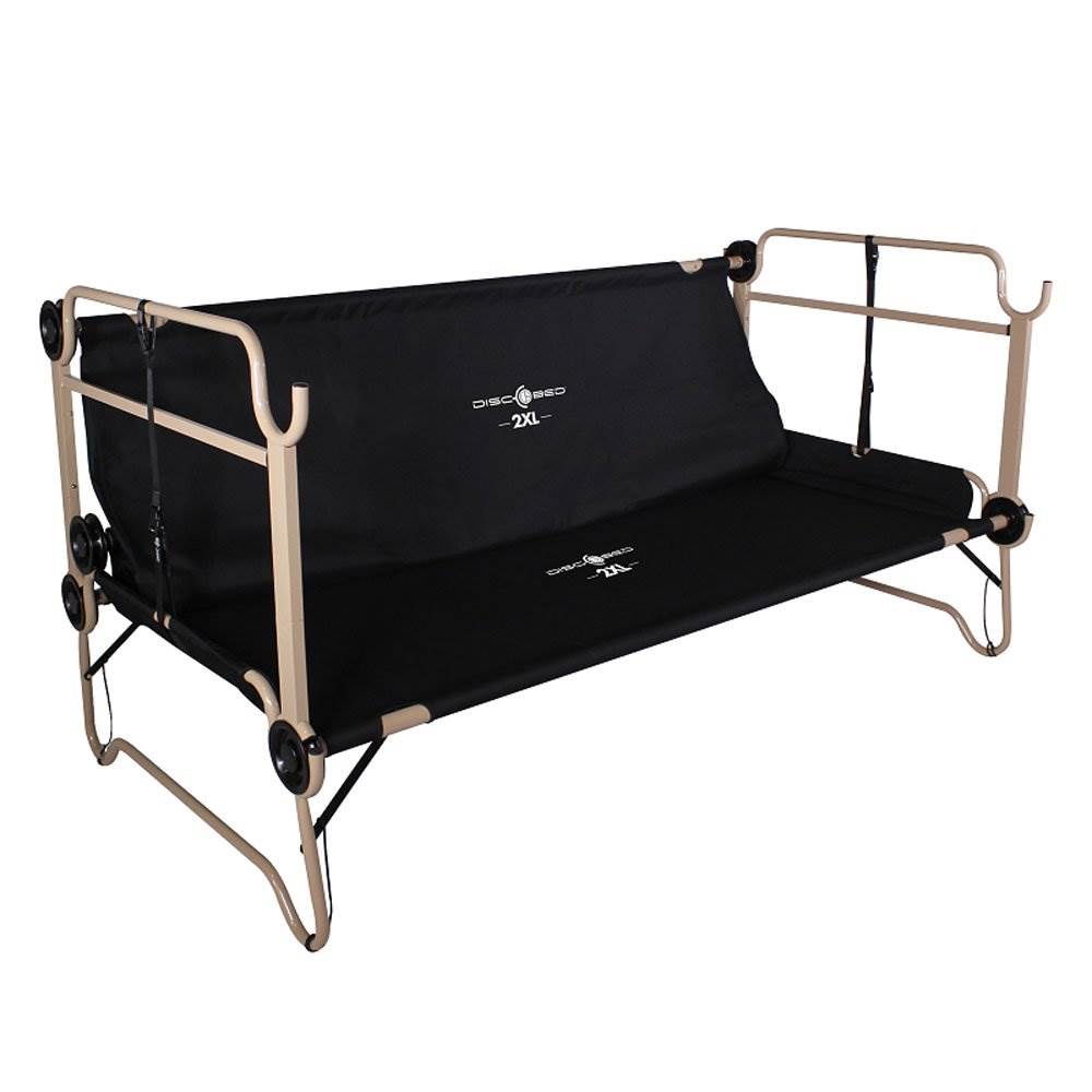 Disc-O-Bed 2XL Cam-O-Bunk Benchable Double Cot w/Organizers & No Slip Foot Pads