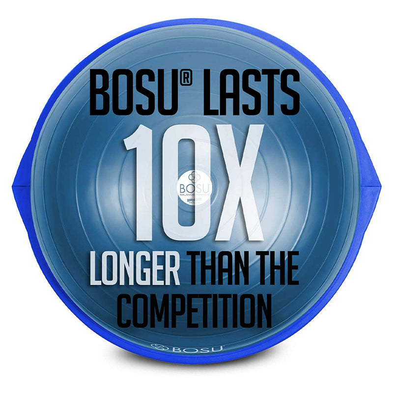 Bosu 72-10850 Home Gym The Original Balance Trainer Ball 65 cm Diameter, Blue