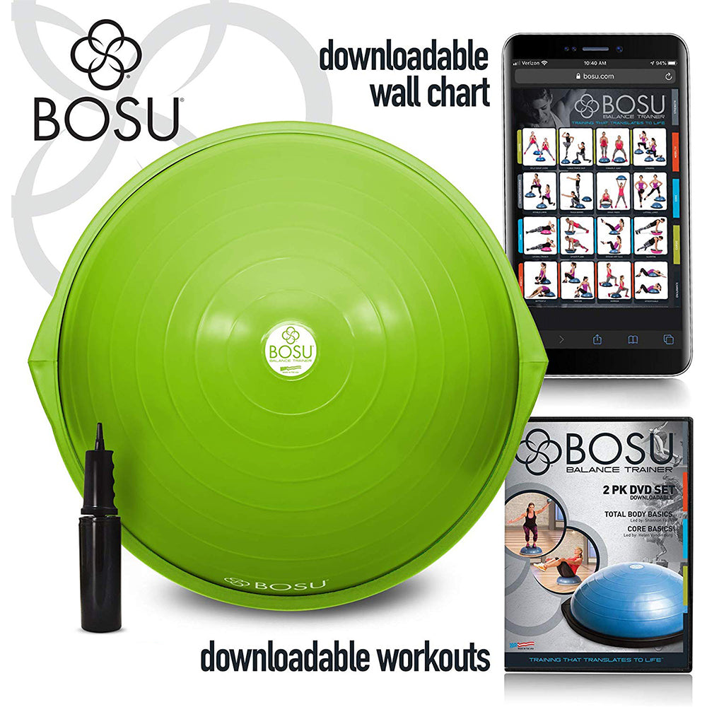 Bosu 72-10850 Home Gym The Original Balance Trainer 26 in Diameter, Lime Green - VMInnovations