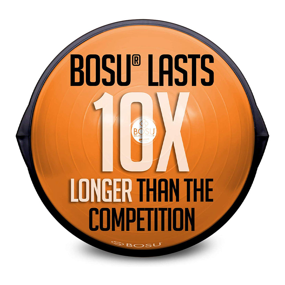 Bosu The Original Balance Trainer 65 cm Diameter, Orange and Black (Open Box) - VMInnovations