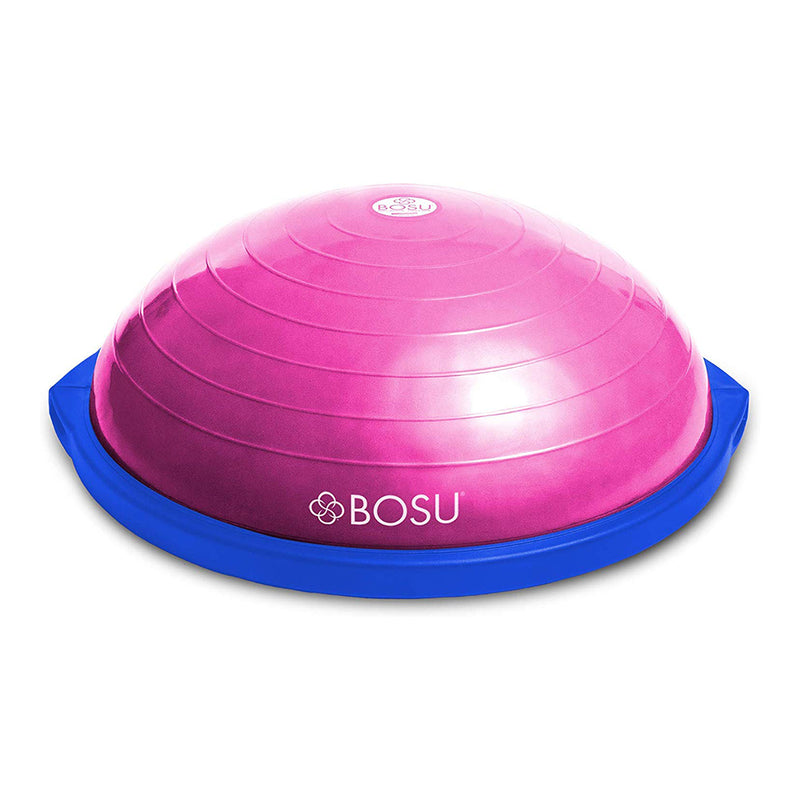 Bosu Home Gym The Original Balance Trainer 65 cm Diameter, Pink & Blue (Used)