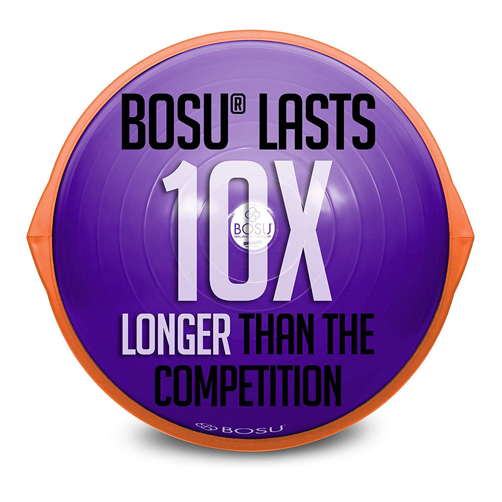 Bosu The Original Balance Trainer 65 cm Diameter, Purple and Orange (Used) - VMInnovations
