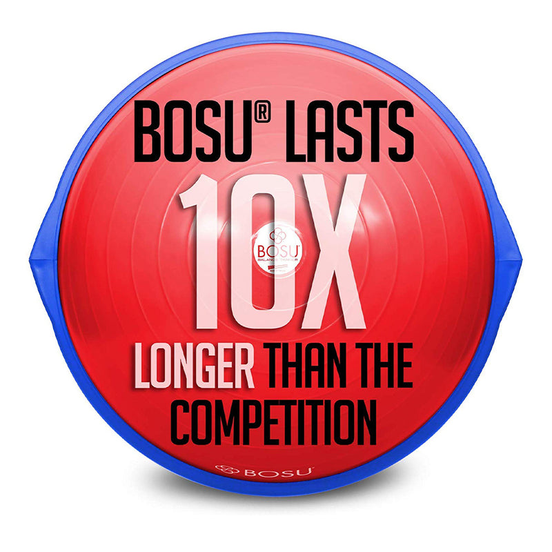 Bosu 72-10850 Home Gym The Original Balance Trainer 65 cm Diameter, Red and Blue