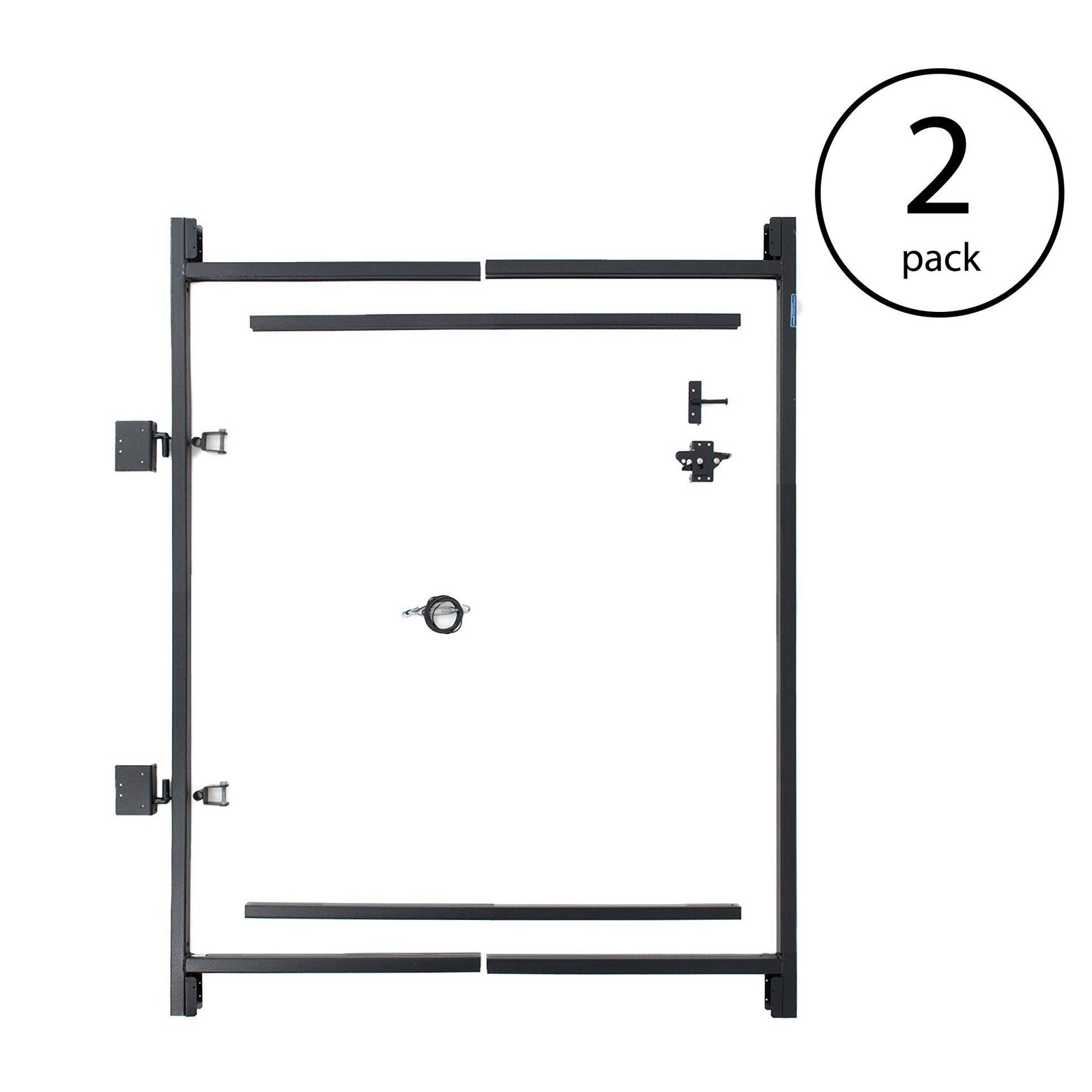Adjust-A-Gate Steel Frame Gate Building Kit, 36"-60 Inch Wide Opening (2 Pack) - VMInnovations