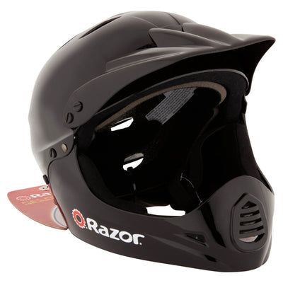 Razor 97775 Youth Full Face Riding Sport Scooter Helmet, Glossy Black (2 Pack)