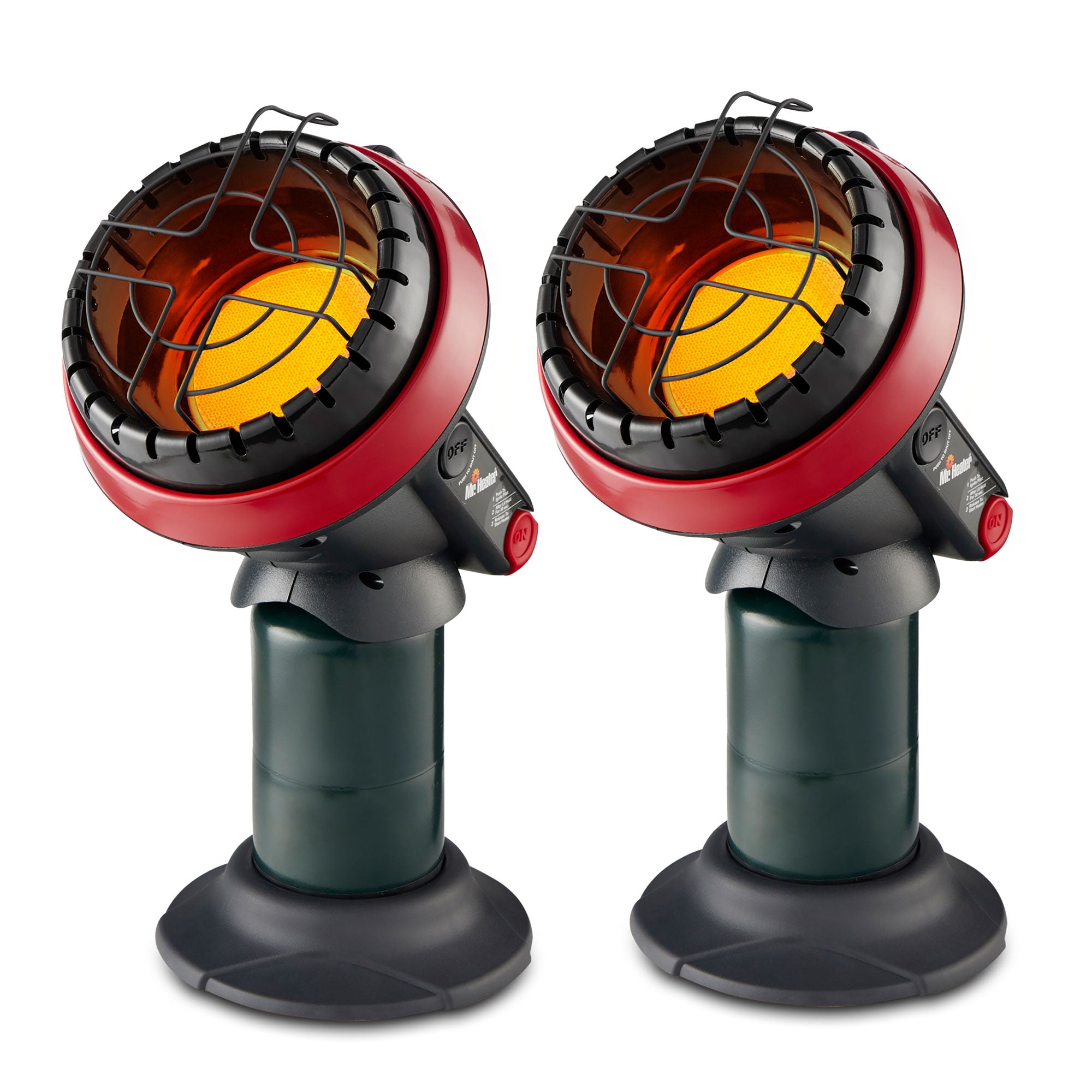 Mr. Heater 3800 BTU Indoor/Outdoor Portable Little Buddy Propane Heater (2 Pack) - VMInnovations