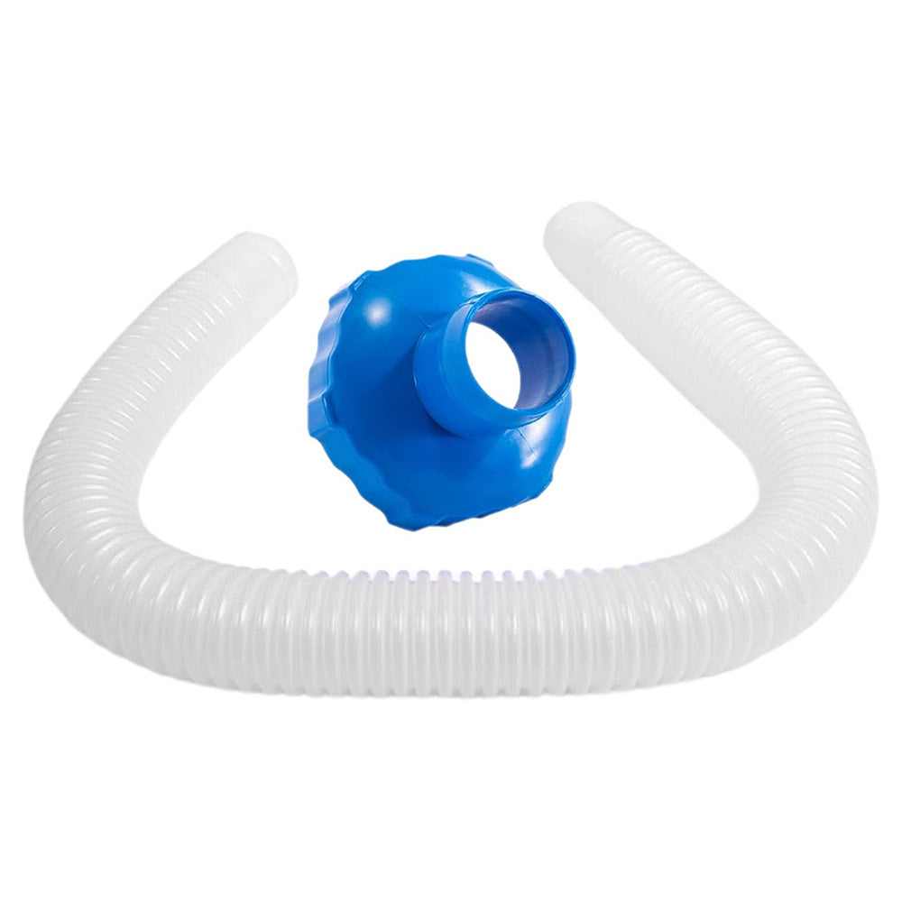 Intex 25016 Above Ground Pool Skimmer Hose & Adapter B Replacement Parts, 2 Pack - VMInnovations