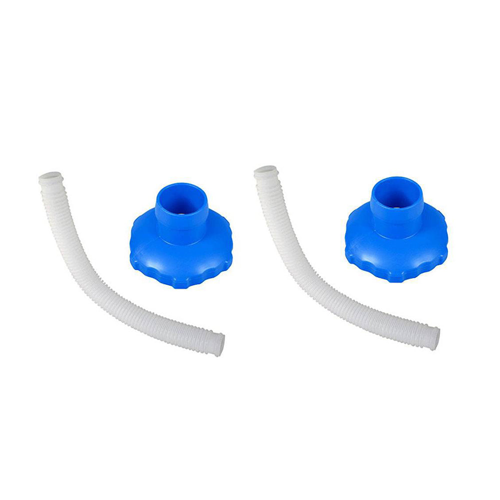 Intex 25016 Above Ground Pool Skimmer Hose & Adapter B Replacement Parts, 2 Pack - VMInnovations
