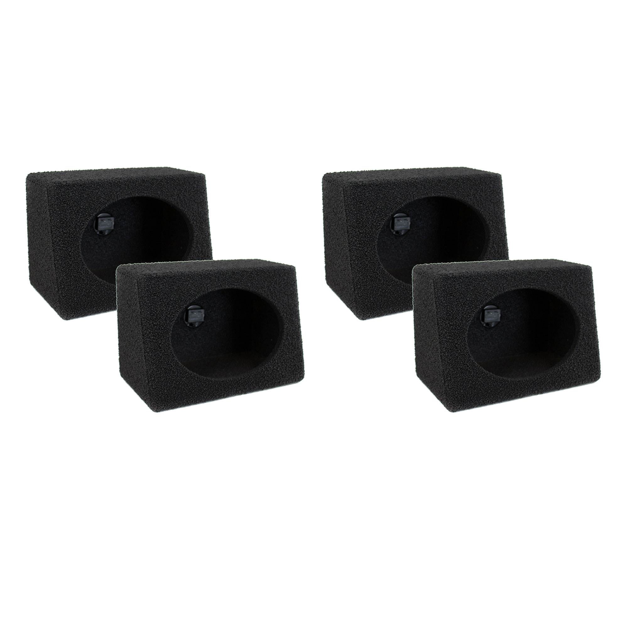 QPOWER Q-Bomb 6x9" Car Subwoofer Box Enclosures w/ Bedliner Spray Pair (4 Pack) - VMInnovations