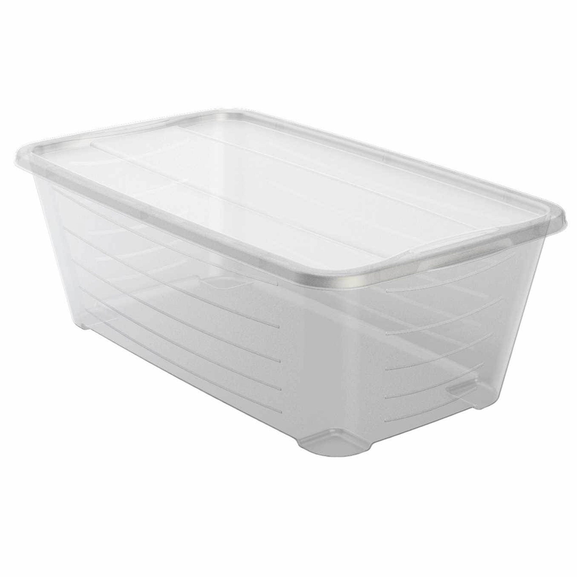 Life Story 6 Qt Rectangular Clear Plastic Protective Storage Shoe Box, 24 Pack - VMInnovations
