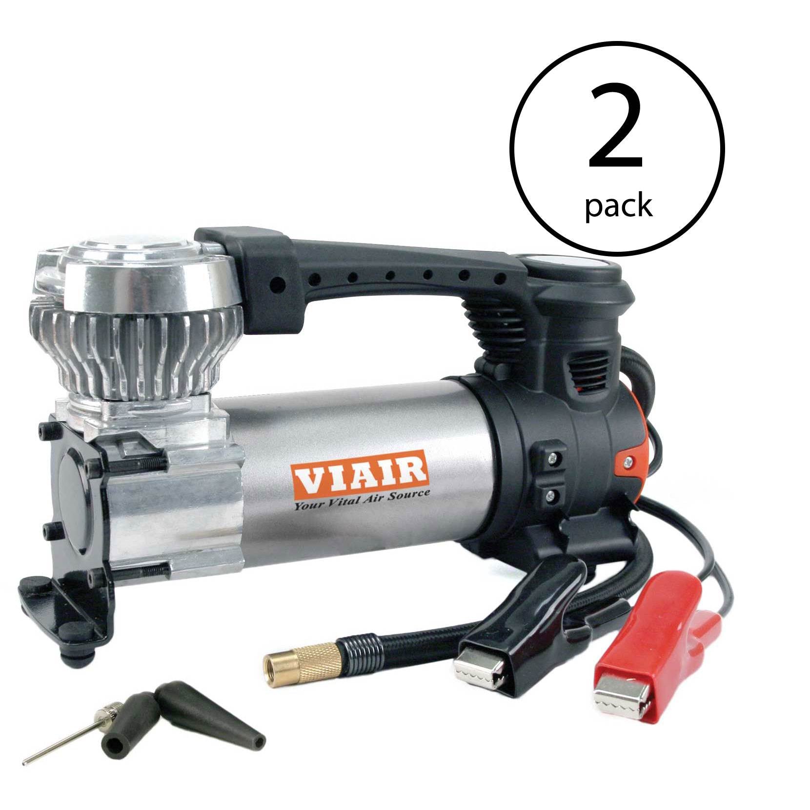 Viair 88P Portable Compressor Kit w/ Cord and Hose for Tires up to 33" (2 Pack)