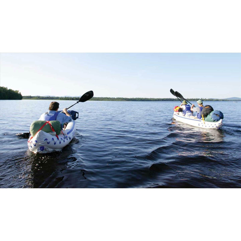 Sea Eagle 370 Pro 3 Person Inflatable Kayak Fishing Boat Canoe Paddles (2 Pack)