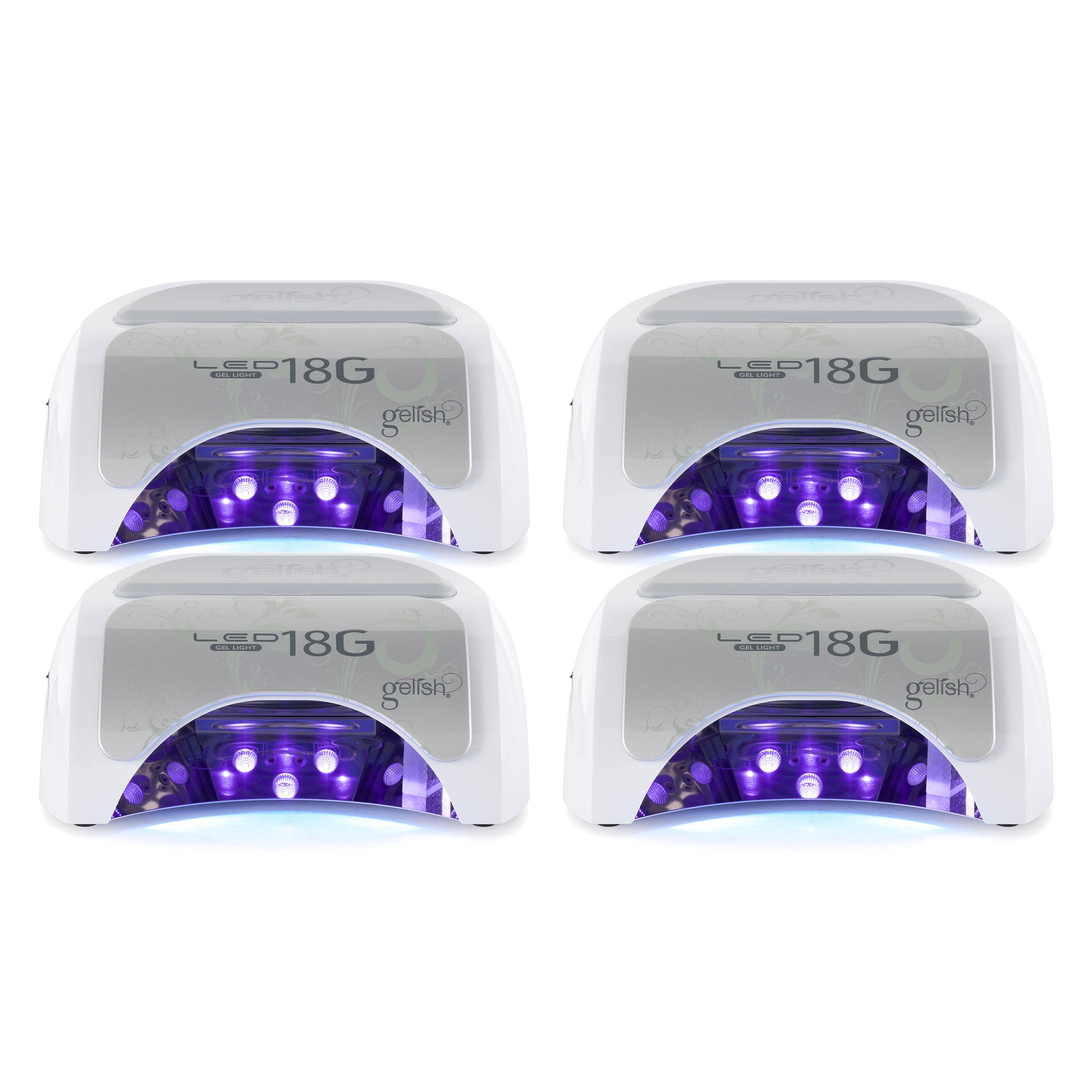 Gelish 18G Professional Salon Gel Nail Polish Dryer Cure LED Lamp Light (4 Pack) - VMInnovations
