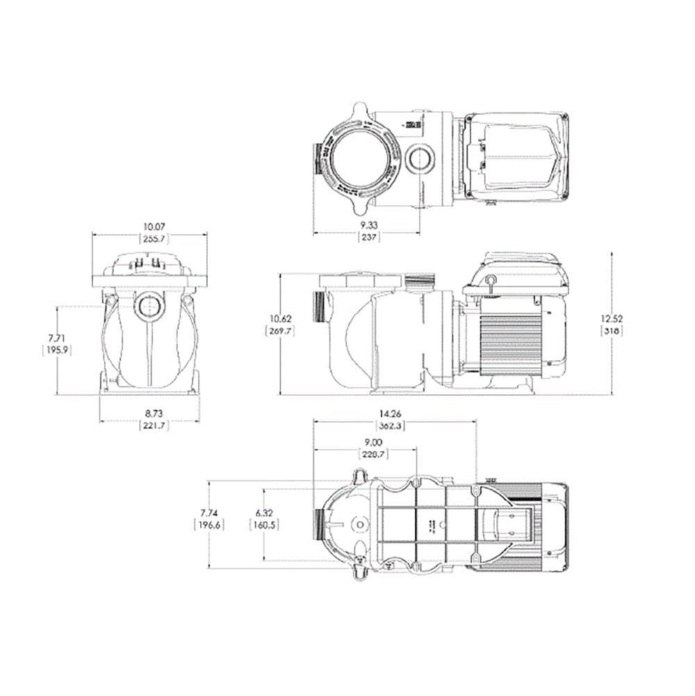 Pentair Superflo 1.5 HP 115/208-230 Volt Variable Speed VS Pool Pump (2 Pack)