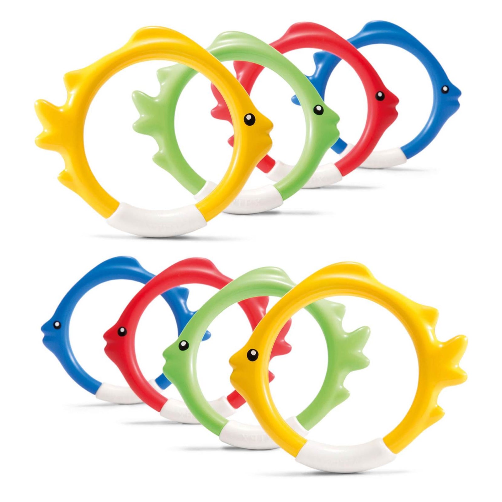 Intex Diving Swimming Pool Play Underwater Fish Rings Sticks (8 Pack) - VMInnovations