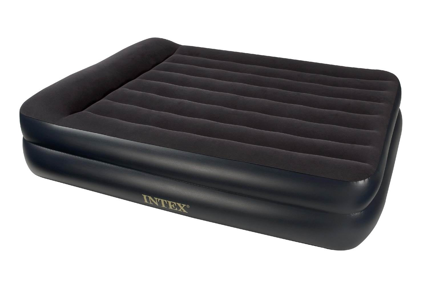 Intex Pillow Rest Queen Air Mattress w/ Built In Air Pump & Pillow (4 Pack)