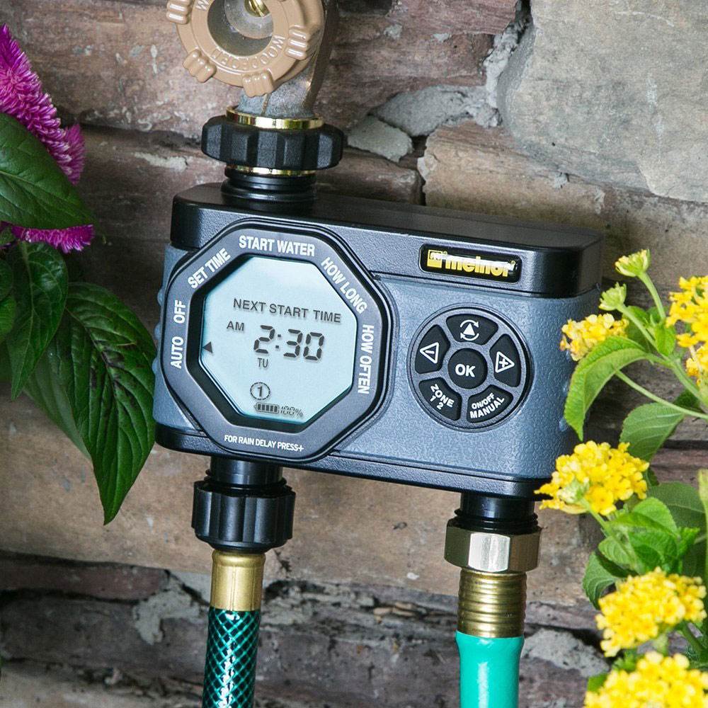 Melnor HydroLogic Digital 2 Zone Programmable Water Timer and Controller(2 Pack)