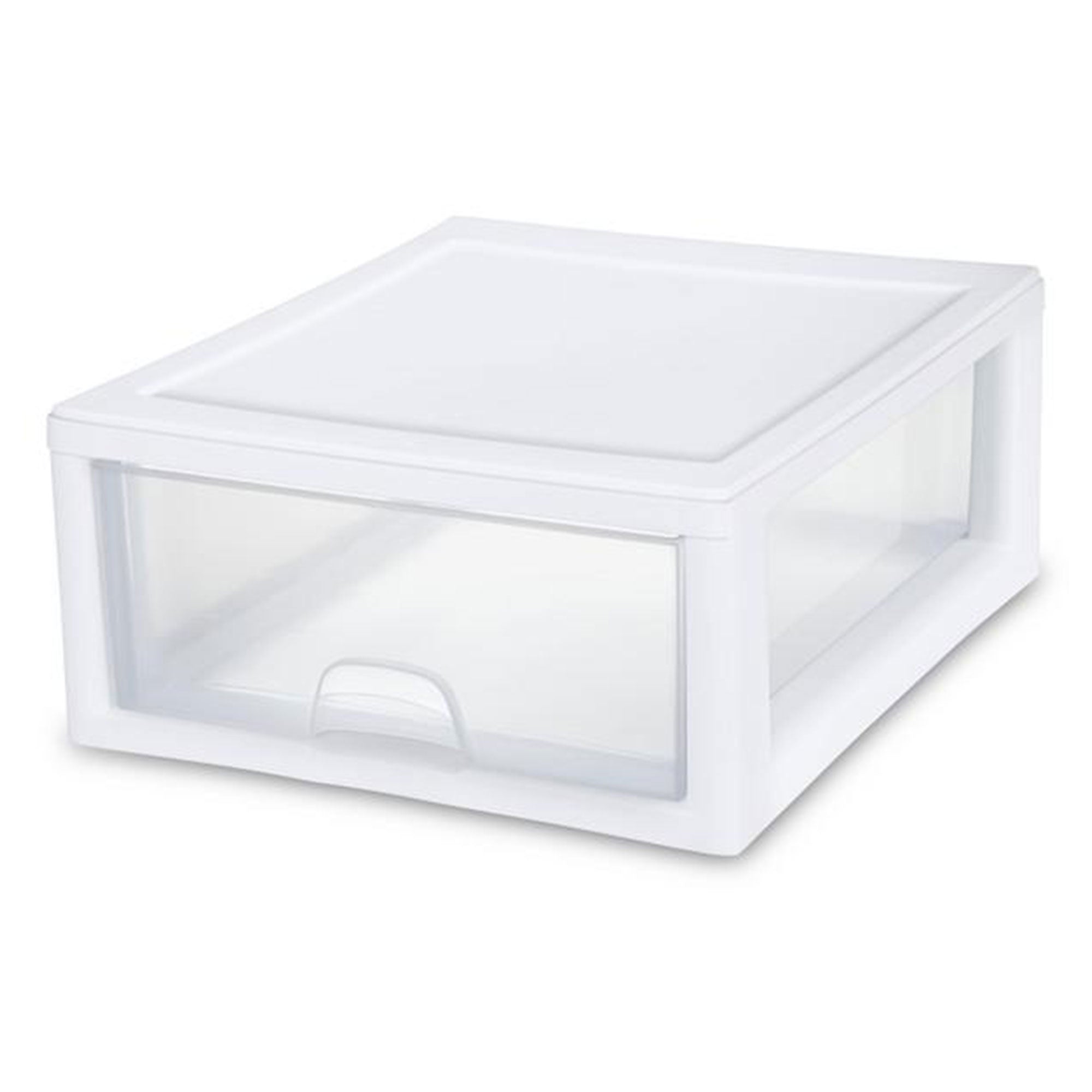 Sterilite 27 Qt (4 Pk) & 16 Qt (6 Pk) Stackable Plastic Storage Drawer Container - VMInnovations