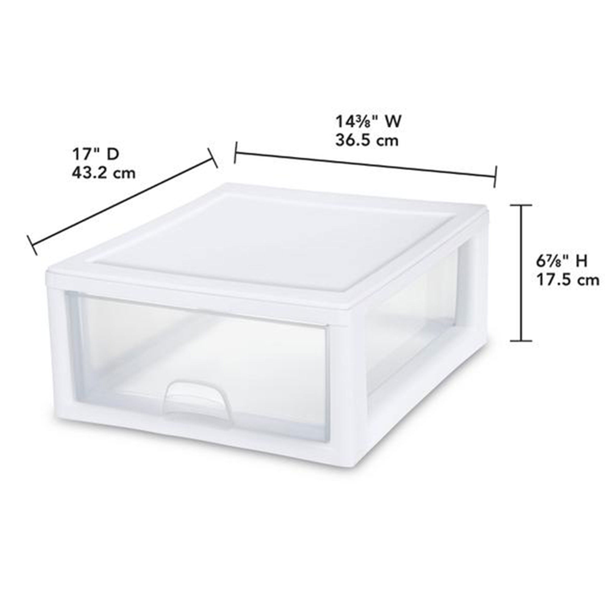 Sterilite 27 Qt (4 Pk) & 16 Qt (6 Pk) Stackable Plastic Storage Drawer Container - VMInnovations
