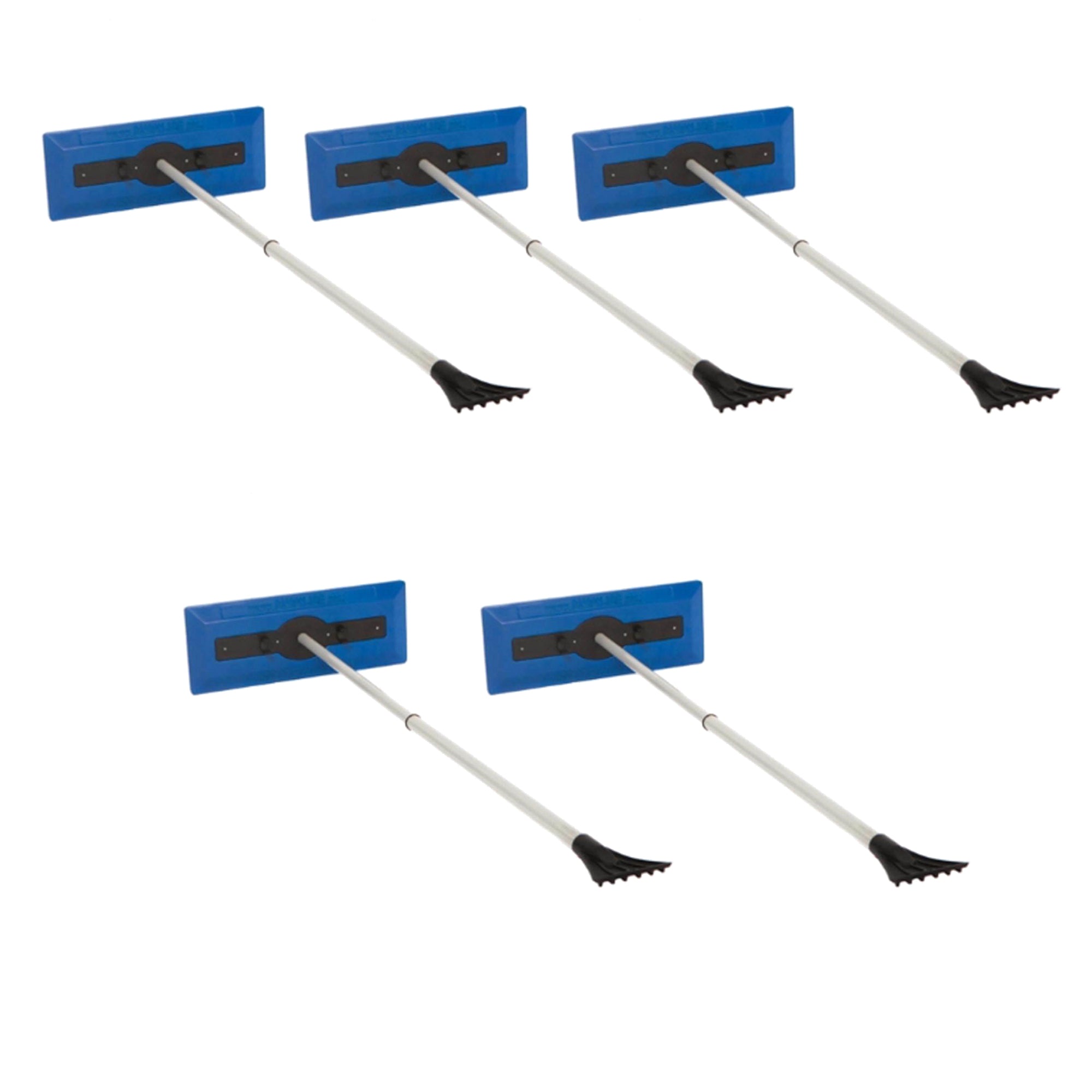 Snow Joe 5 Pack Windshield Ice Scraper, Car Window Snow Removal Broom for Winter