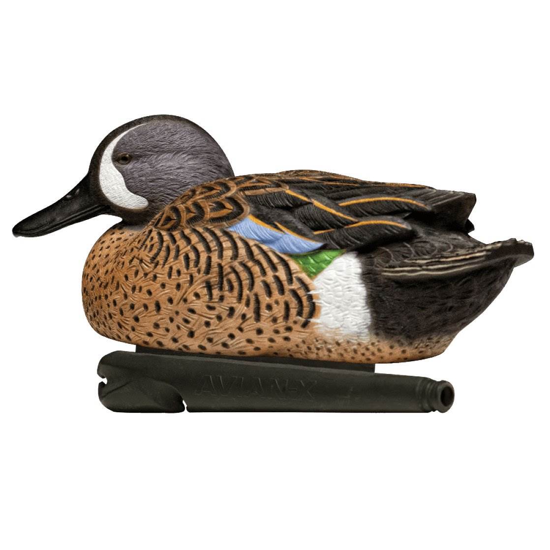 Avian X Top Flight Blue Winged Duck Floater Decoy, Blue (6 Pack) (Open Box)